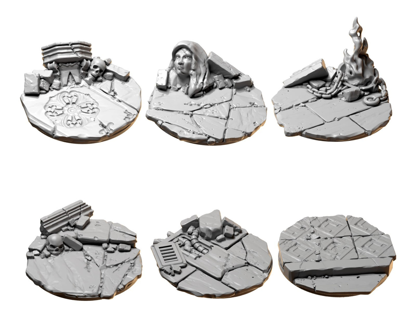 6x 32mm Topper Baseaufsatz Eternal Pilgrims