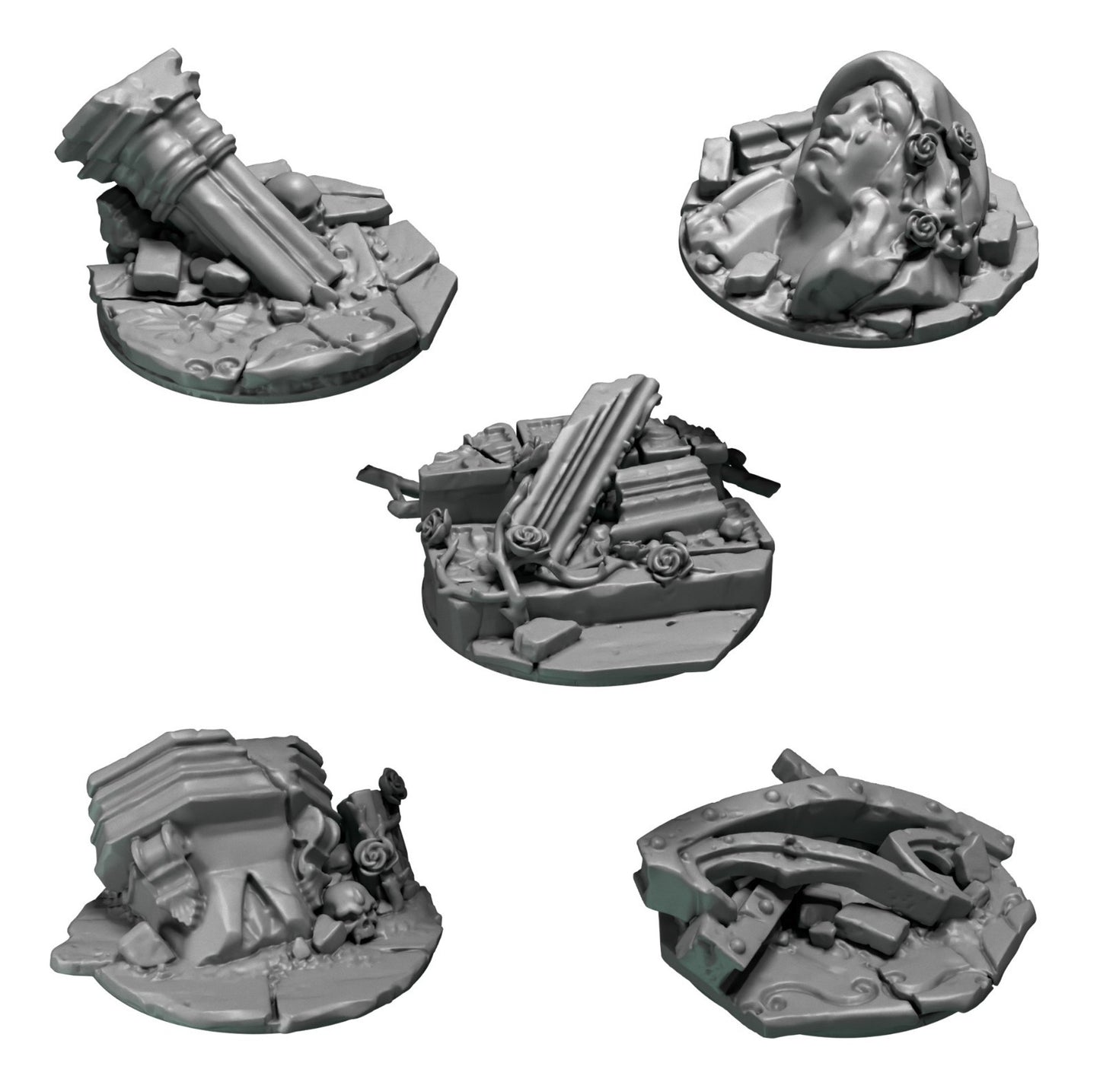 5x 32mm Jump Base Topper Crimson Lords
