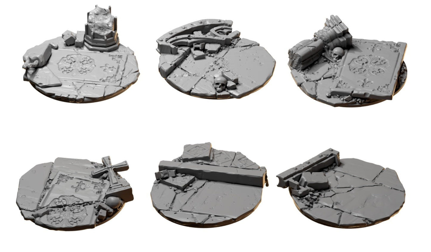 6x 40mm Topper Baseaufsatz Eternal Pilgrims