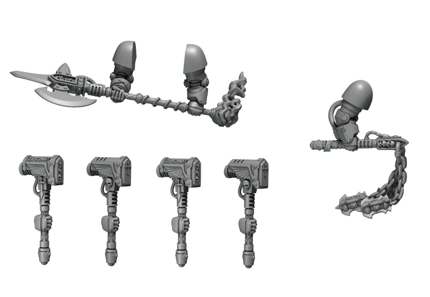 4x Hammer 1x Hellebarde 1x Flegel Eternal Pilgrims