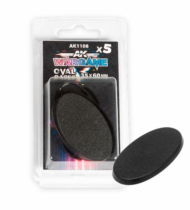 5x Oval Base 35x60mm AK Interactive