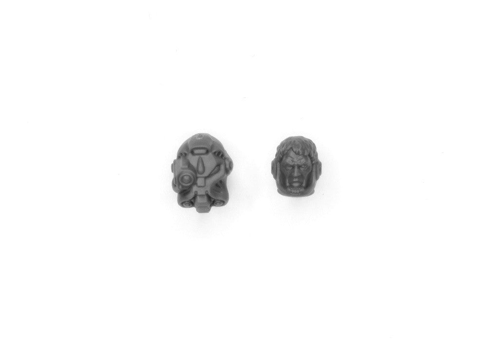 2x Terminator Kopf/Helm Blood Angels Upgradeset B3149