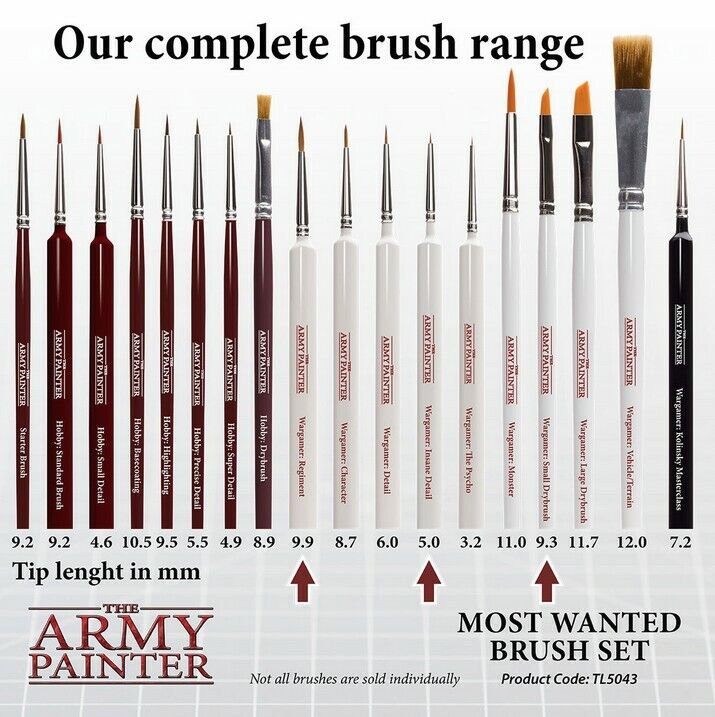 Most Wanted Brush Set Army Painter Pinsel