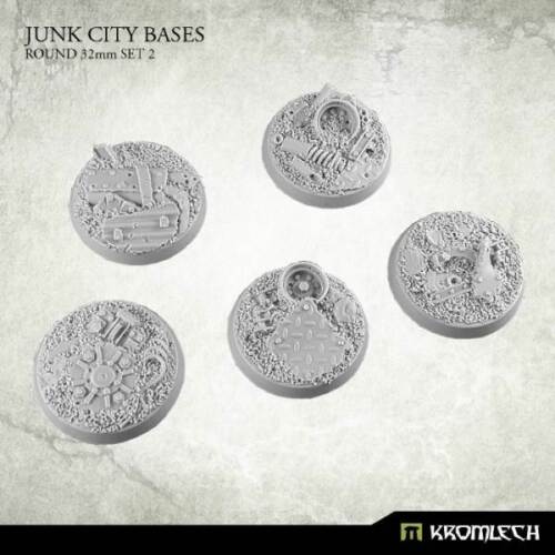 Junk City Bases, Round 32mm - Set 2 Kromlech KRRB044