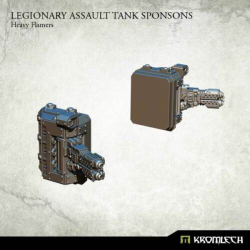 Legionary Assault Tank Sponsons: Heavy Flamers Kromlech Bitz KRVB040
