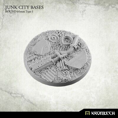 1x Junk City Round 60 mm Base Type 1 Kromlech Bitz KRRB042