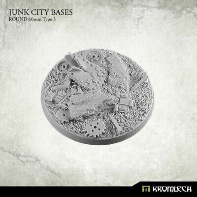 1x Junk City Round 60 mm Base Type 3 Kromlech Bitz KRRB042