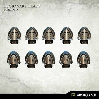 10x Legionary Heads: Hooded Kopf / Helm Kromlech Bitz KRCB205