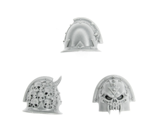 3x Shoulder Pad Chaos Space Marines Legionaries B2190