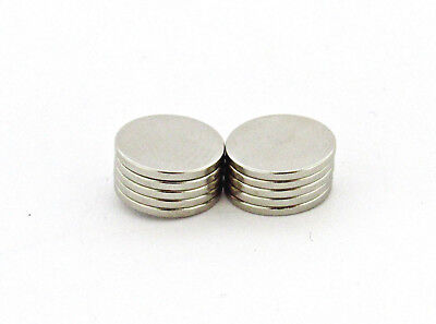 10x Neodym Magnet Rund 10x1 mm