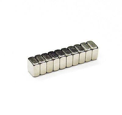 10x Neodym Magnet Quadratisch 3x3x1 mm