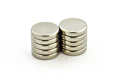 10x Neodym Magnet Rund 5x1 mm