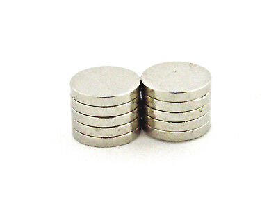 10x Neodym Magnet Rund 6x1 mm