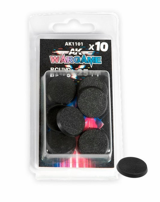 10x Round Base 25mm AK Interactive