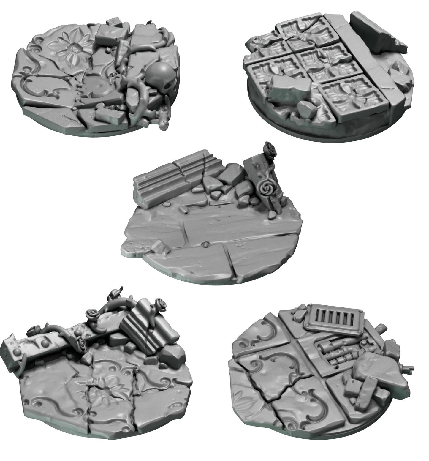 5x 32mm Base Topper Crimson Lords
