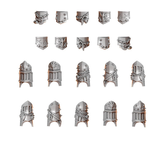 10x Beinschienen & Hüftrüstung Anvil Wardens