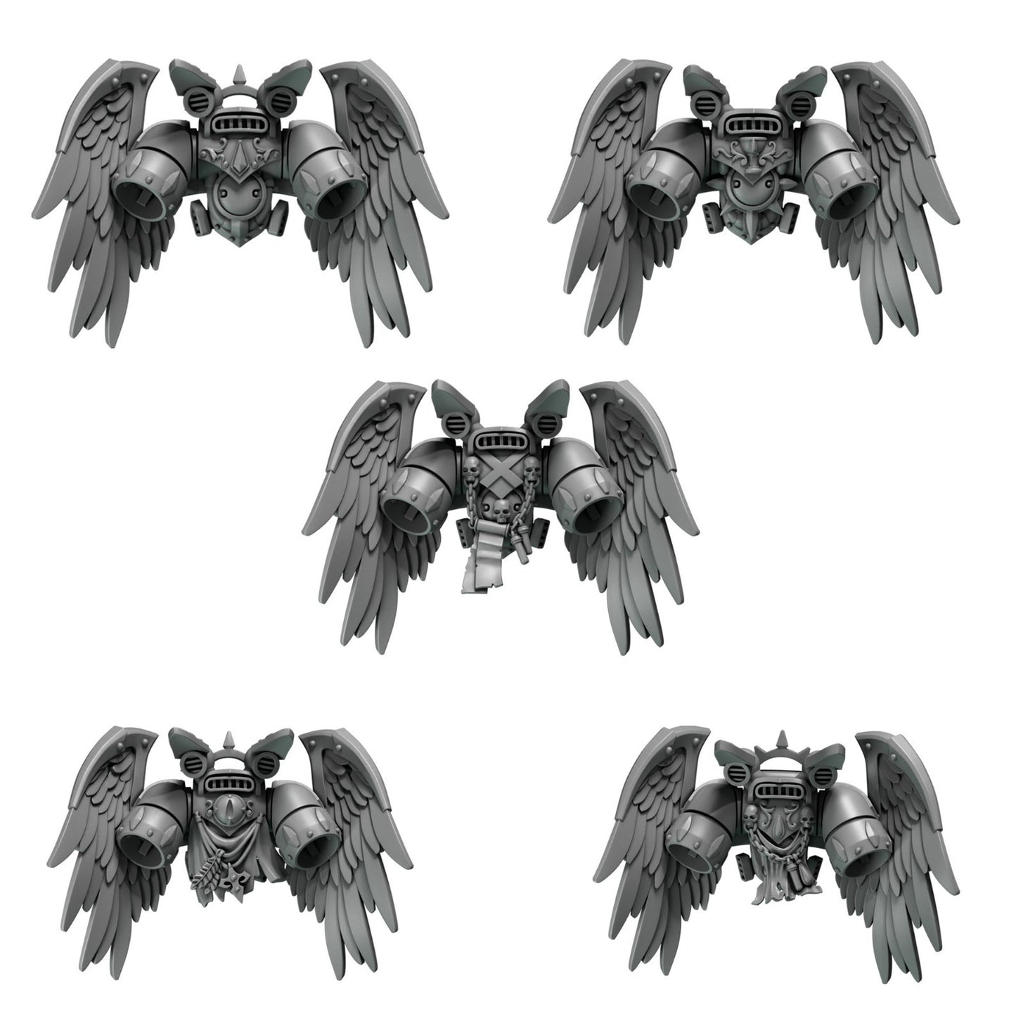 5x Jetpack mit Flügeln Crimson Lords