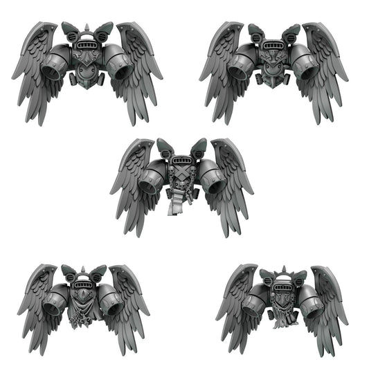 5x Jetpack mit Flügeln Crimson Lords