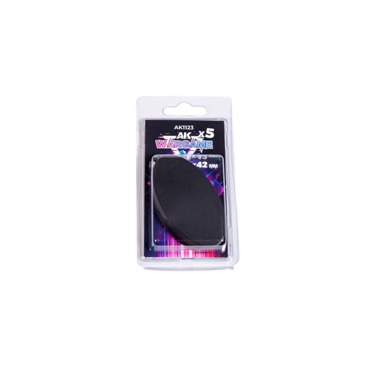 5x Oval Base 75x42mm AK Interactive