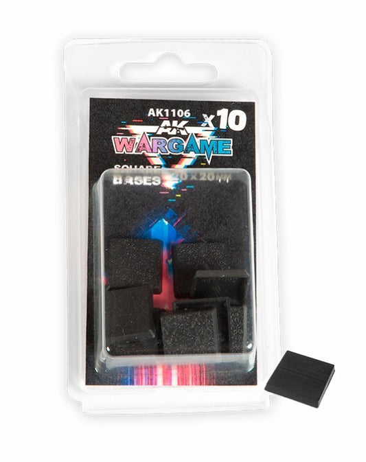 10x Square Base 20x20mm AK Interactive