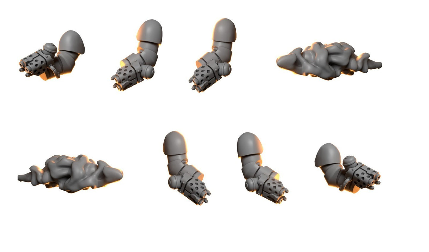 6x Handgelenk-Flammenwerfer 2x Flamme Anvil Wardens