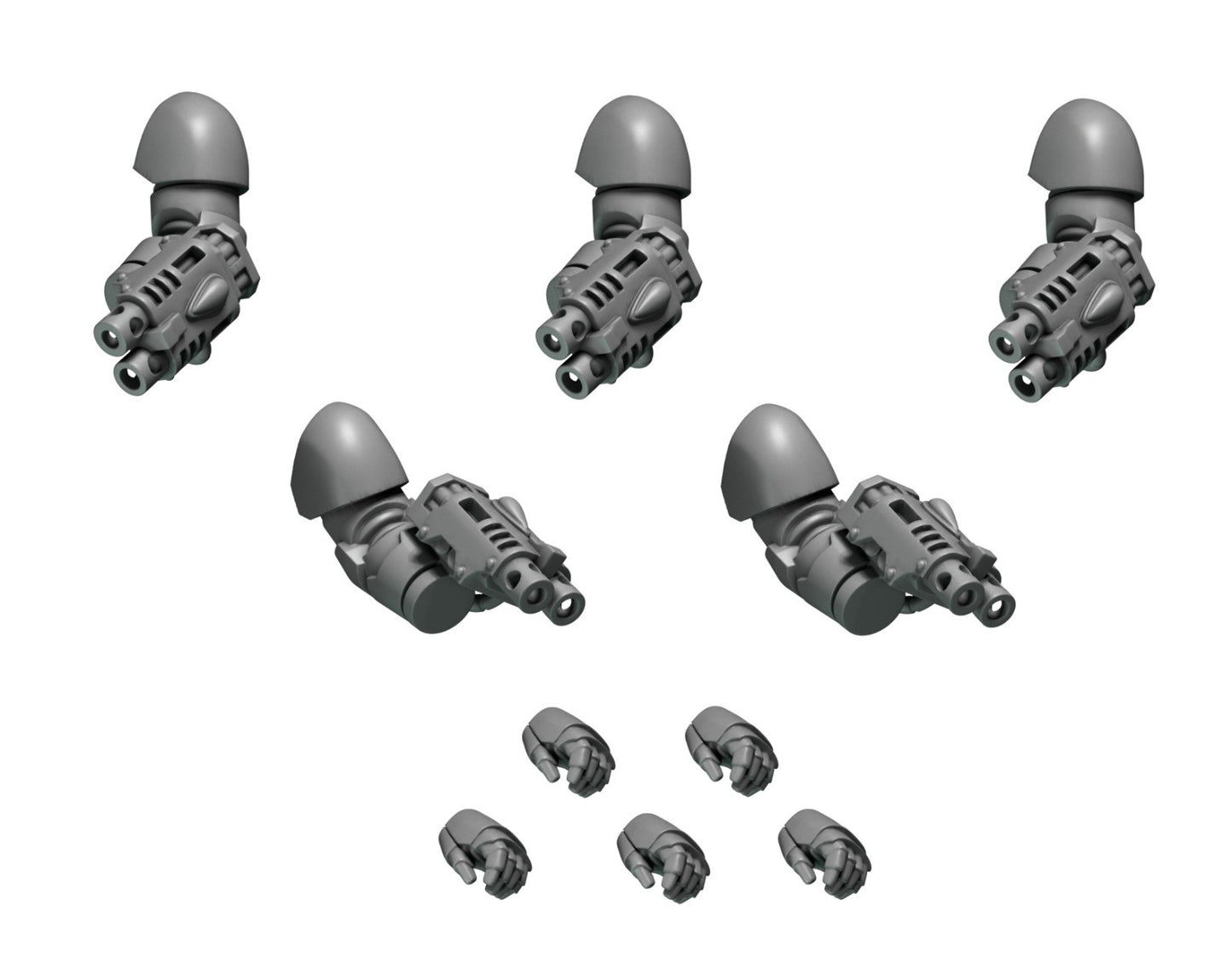 5x Armkanone Bolter Crimson Lords