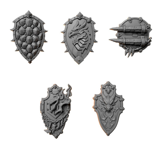 5x Schild linkshändig Anvil Wardens