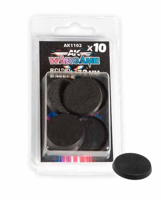 10x Round Base 32mm AK Interactive