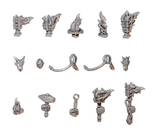 15x Accessoires für massive Rüstungen Anvil Wardens