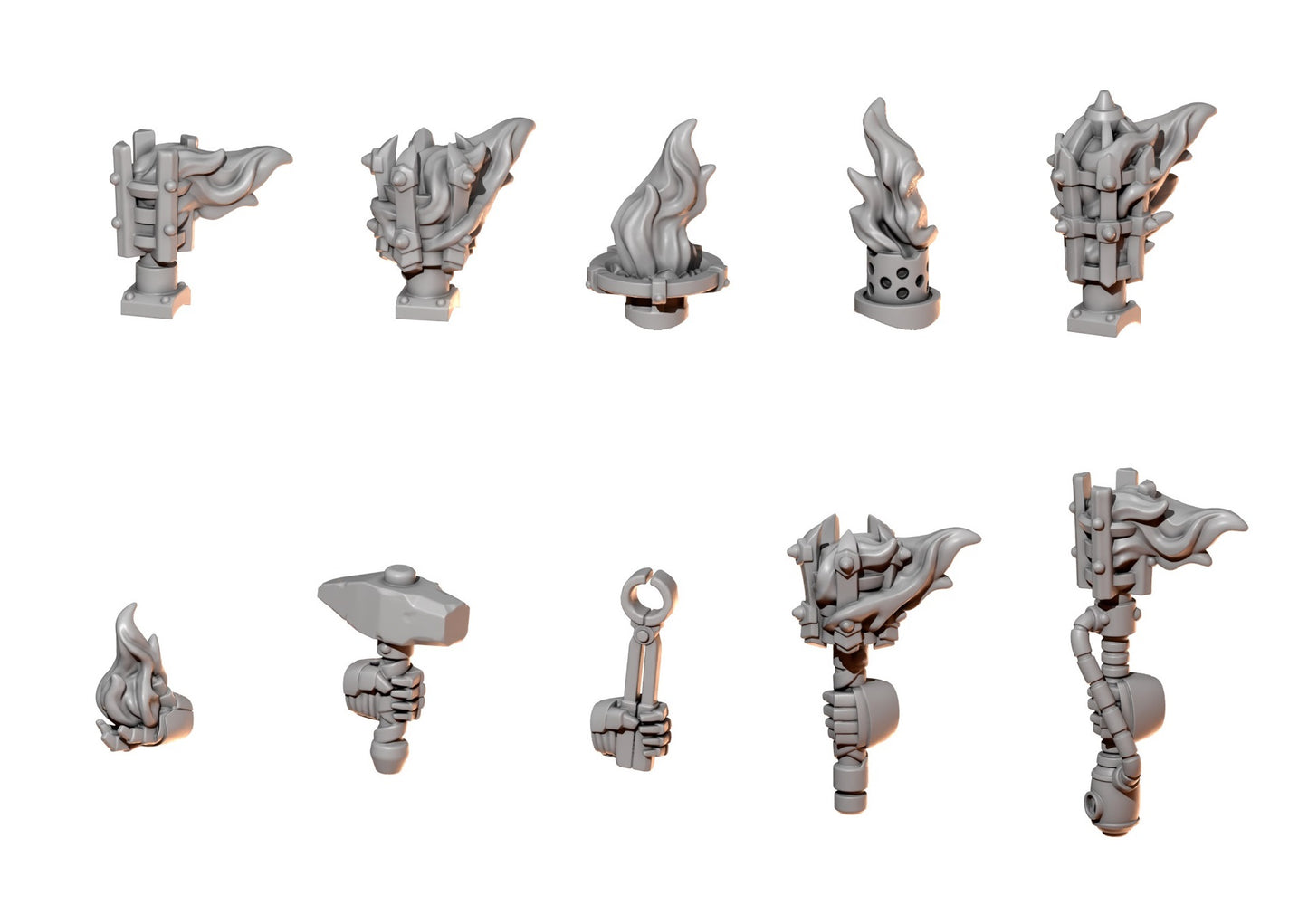 10x Accessoires für massive Rüstungen Anvil Wardens