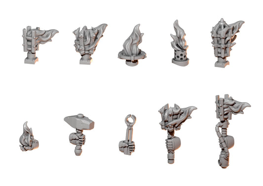 10x Accessoires für massive Rüstungen Anvil Wardens
