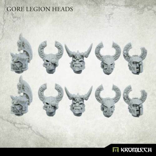 Gore Legion Heads (10) Kromlech Bitz KRCB245
