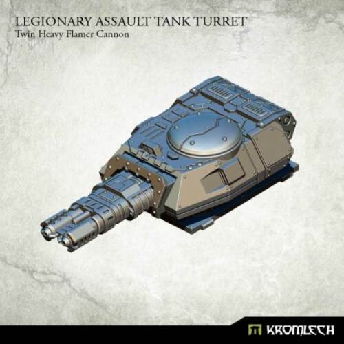 Legionary Assault Tank Turret: Twin Heavy Flamer Cannon Kromlech Bitz KRVB043