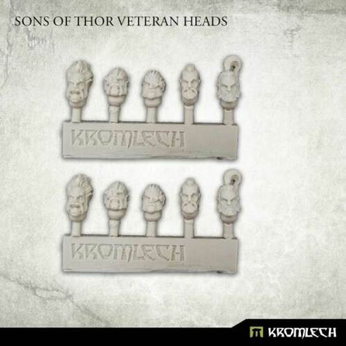 10x Sons of Thor Veteran Heads Kromlech Bitz KRCB279
