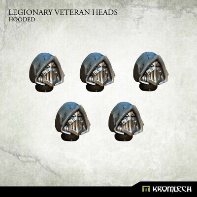 5x Legionary Veteran Heads: Hooded Kopf / Helm Kromlech Bitz KRCB206