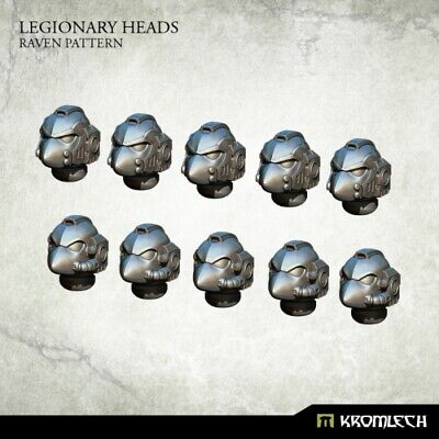 10x Legionary Heads: Raven Pattern Kopf / Helm Kromlech Bitz KRCB199