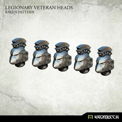 5x Legionary Veteran Heads: Raven Pattern Kopf / Helm Kromlech Bitz KRCB200